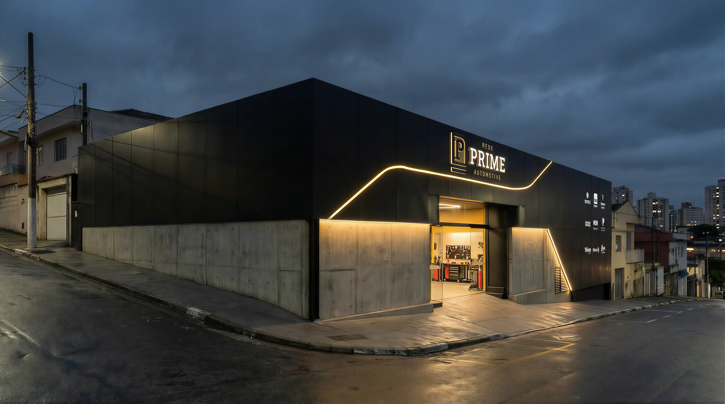 Rede Prime — vista da esquina